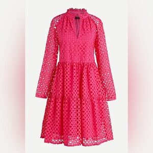 J.Crew Tiered popover dress in embroidered eyelet